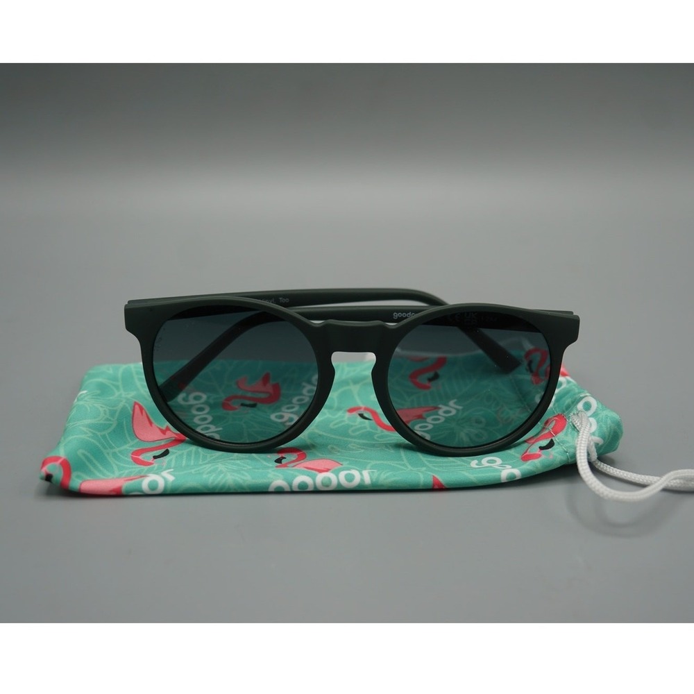 Goodr PHG Sunglasses I Have These on Vinyl Too Green Polarized w/ Pouch